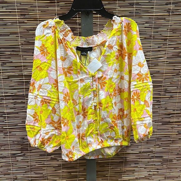Dont Forget Floral Blouse in Sunny Days Size M - Picture 2 of 3